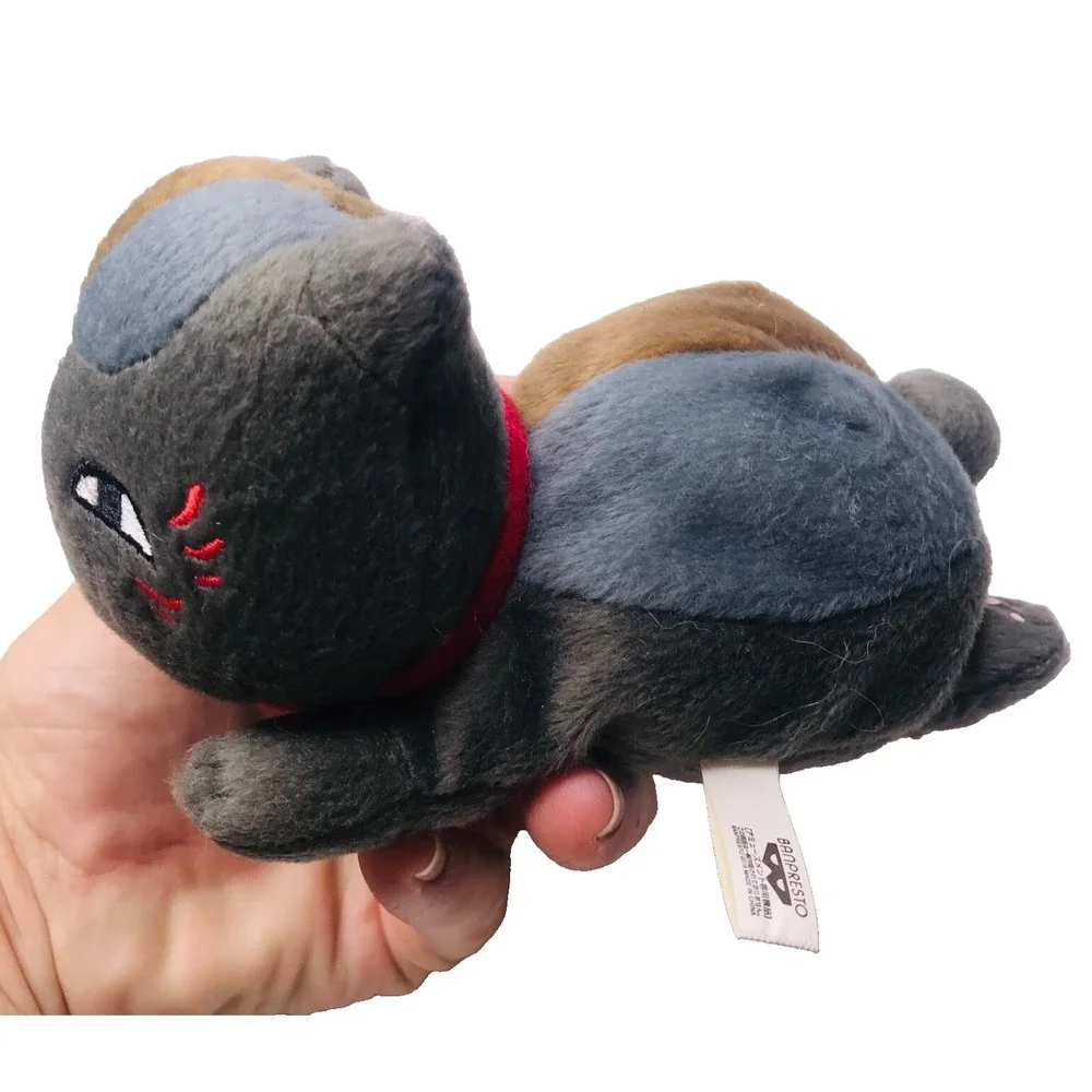 Banpresto Neko Atsume Plush Kitty Cat Grey Brown Small Stuffed Animal